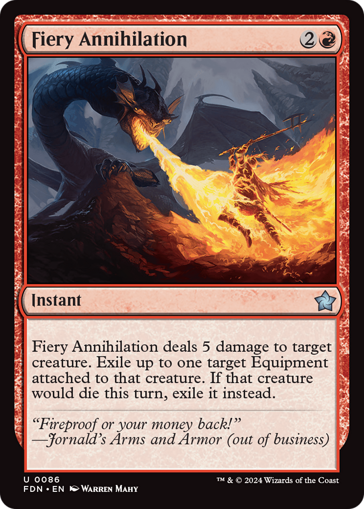 Fiery Annihilation [Foundations] | Magic Magpie