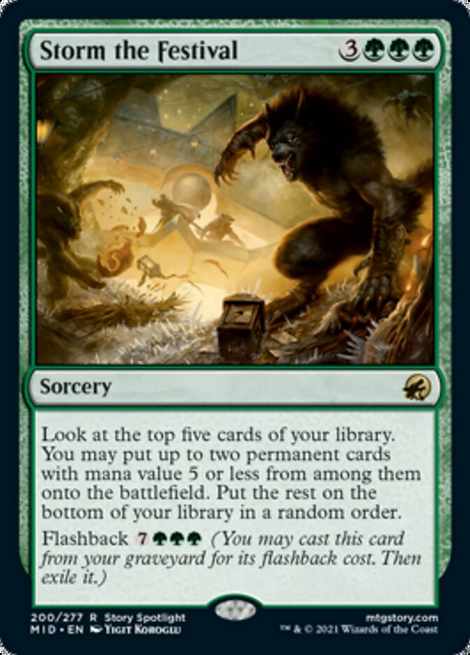 Storm the Festival [Innistrad: Midnight Hunt] | Magic Magpie