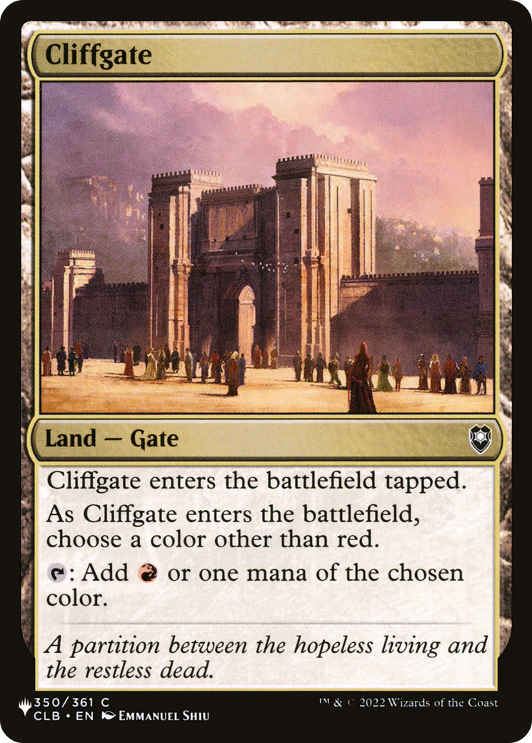 Cliffgate [The List] | Magic Magpie