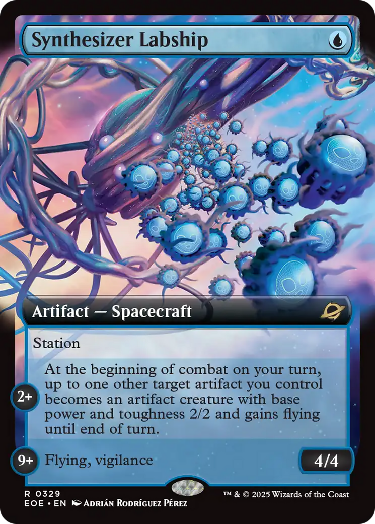 Synthesizer Labship (Extended Art) [Edge of Eternities] | Magic Magpie