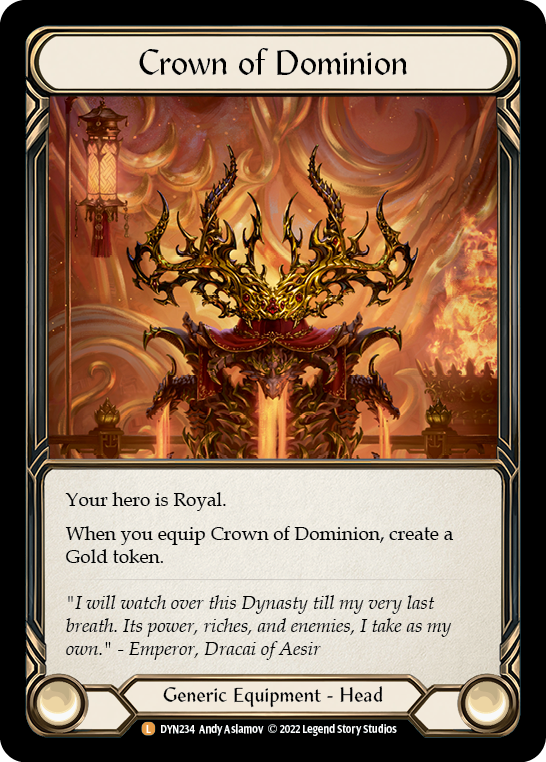 Crown of Dominion [DYN234] (Dynasty)  Cold Foil | Magic Magpie