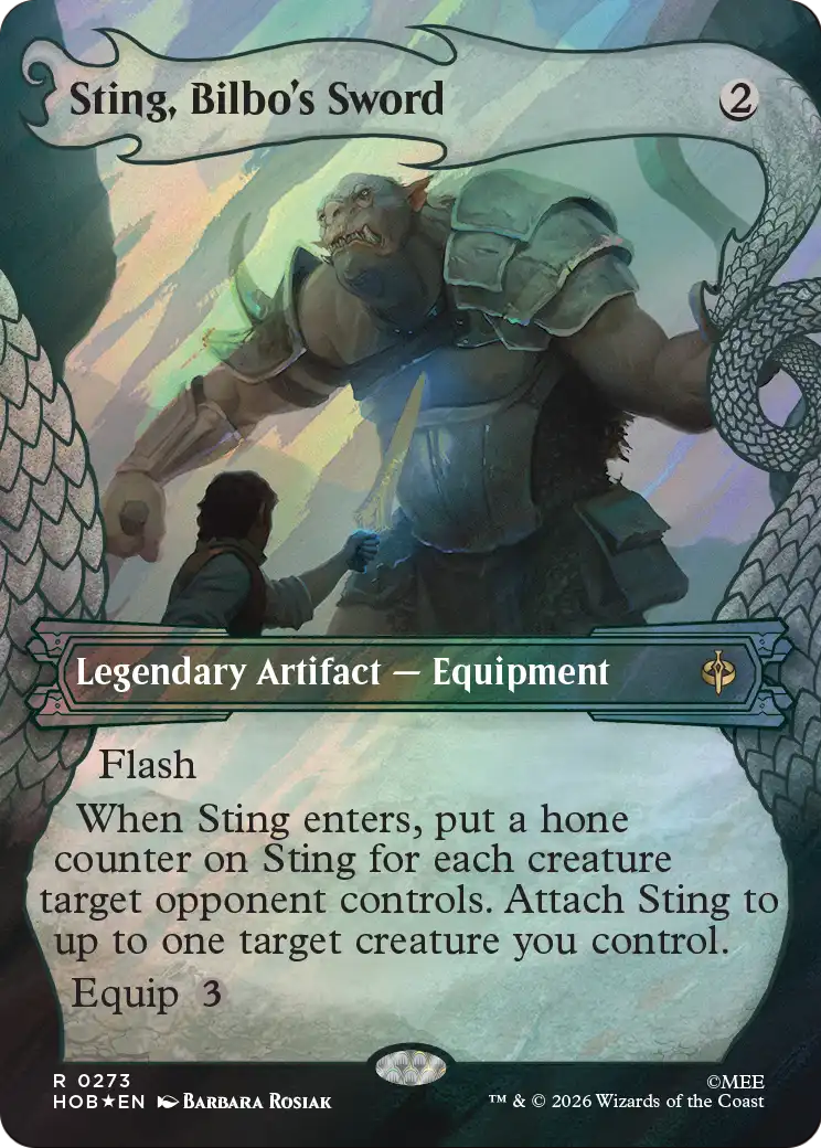 Sting, Bilbo's Sword (Showcase) (Surge Foil) [The Hobbit] | Magic Magpie