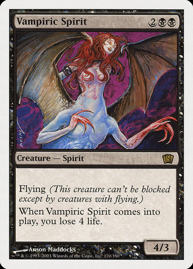 Vampiric Spirit (8th Edition) [Oversize Cards] | Magic Magpie