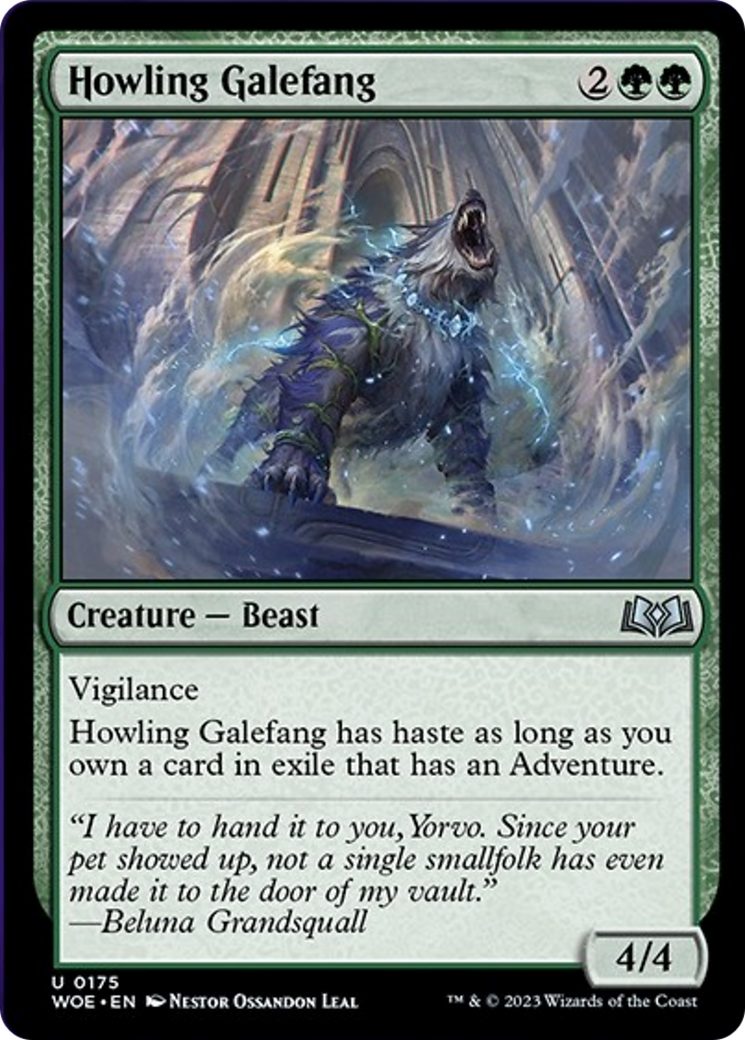 Howling Galefang [Wilds of Eldraine] | Magic Magpie