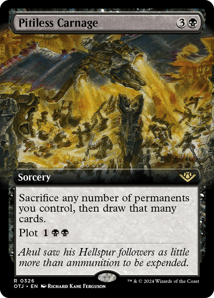 Pitiless Carnage (Extended Art) [Outlaws of Thunder Junction] | Magic Magpie