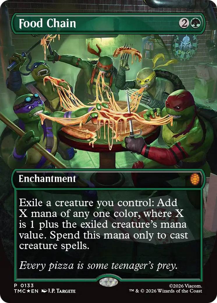Food Chain (Borderless) [Teenage Mutant Ninja Turtles Commander] | Magic Magpie