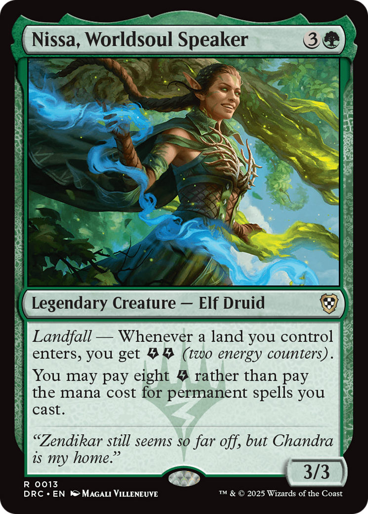 Nissa, Worldsoul Speaker [Aetherdrift Commander] | Magic Magpie