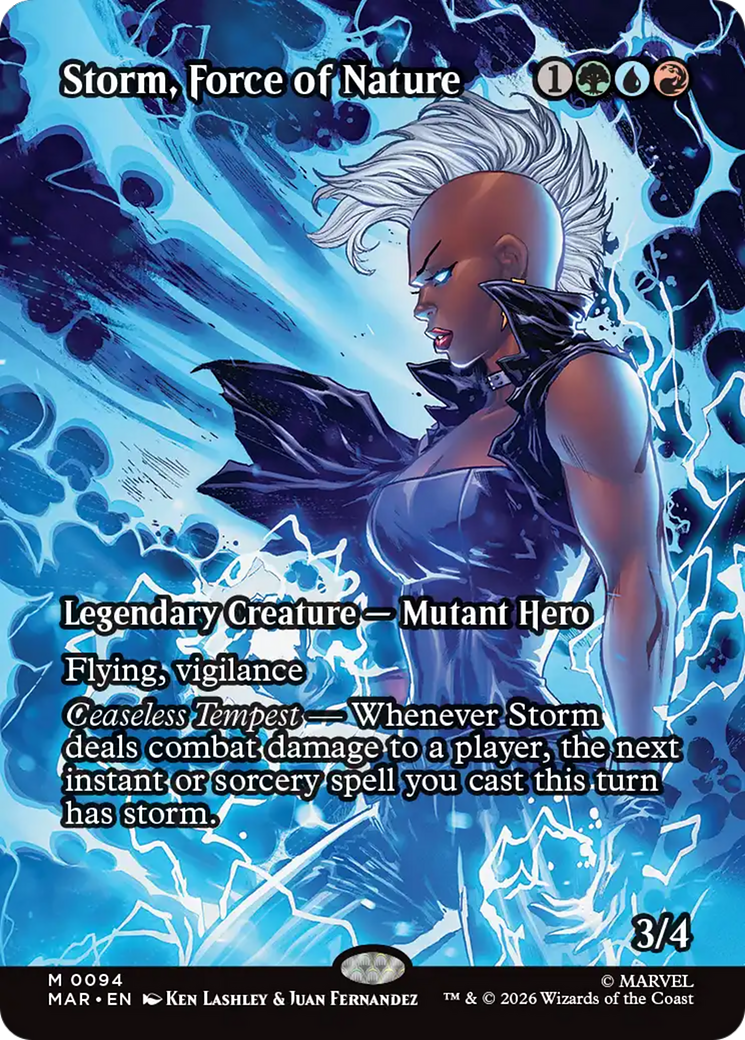 Storm, Force of Nature (Borderless) [Marvel Universe: Eternal-Legal] | Magic Magpie