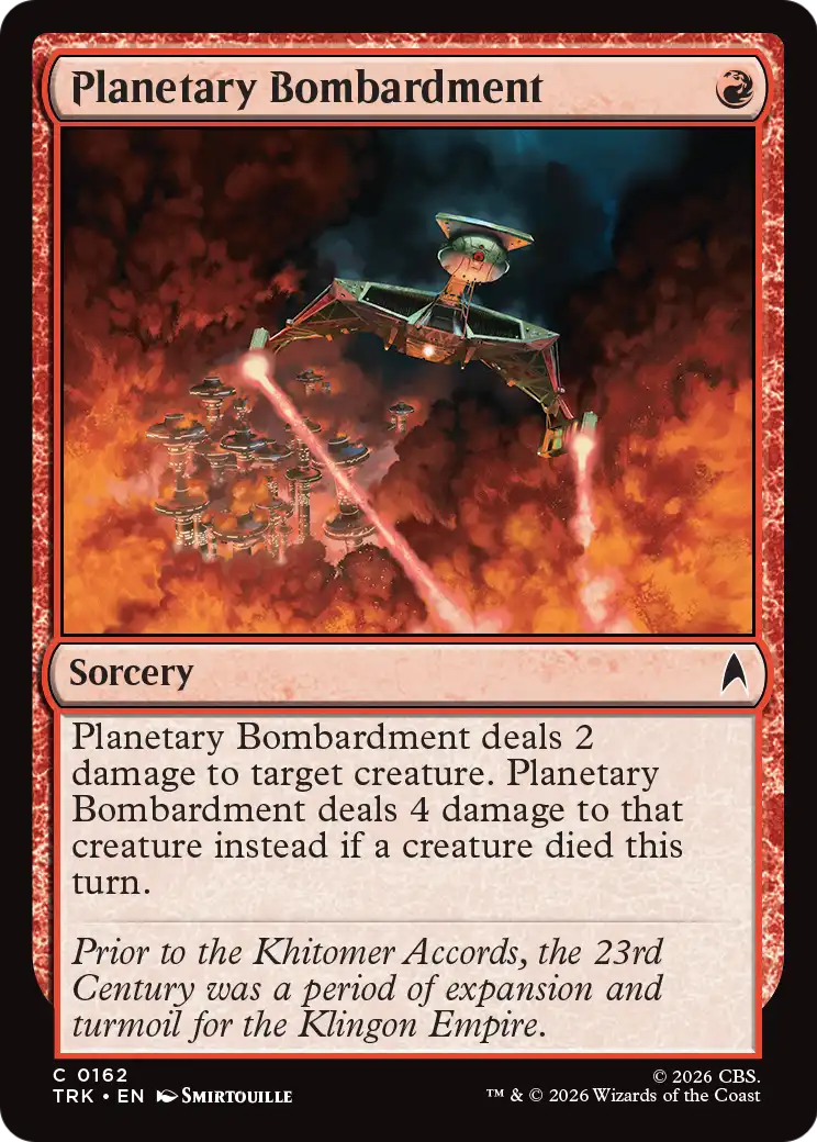 Planetary Bombardment [Star Trek] | Magic Magpie
