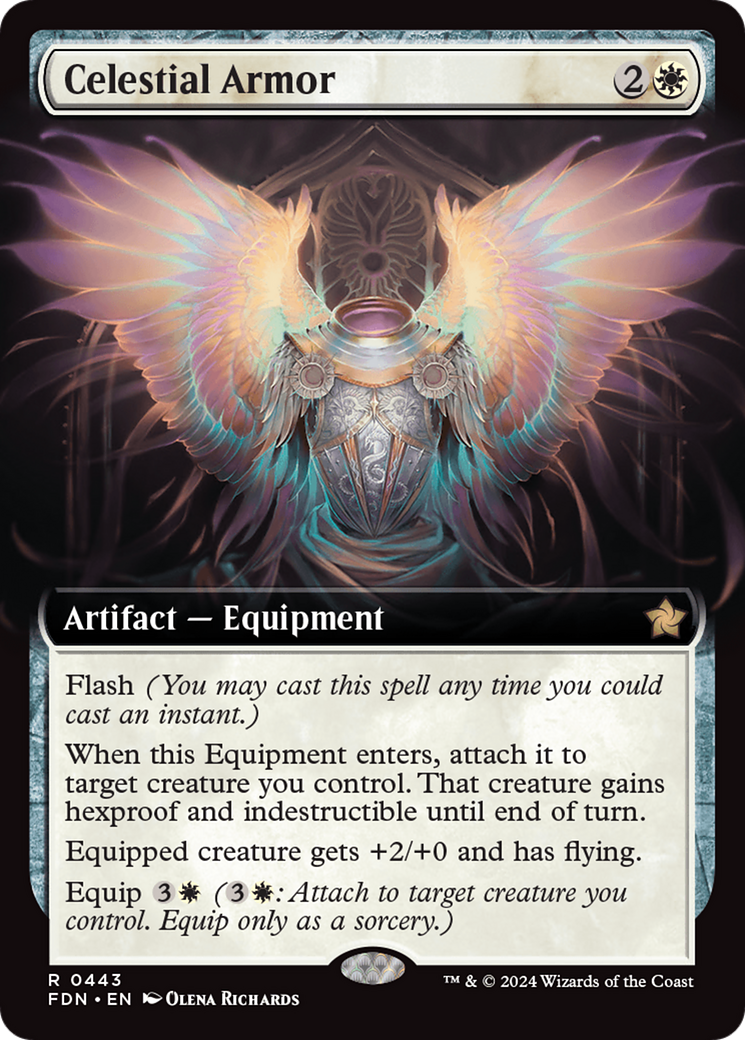 Celestial Armor (Extended Art) [Foundations] | Magic Magpie