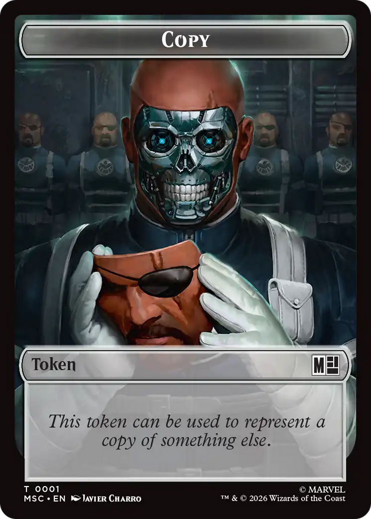 Soldier // Copy Double-Sided Token [Marvel Super Heroes Commander Tokens] | Magic Magpie