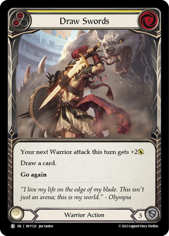 Draw Swords (Yellow) [HVY122] (Heavy Hitters) | Magic Magpie