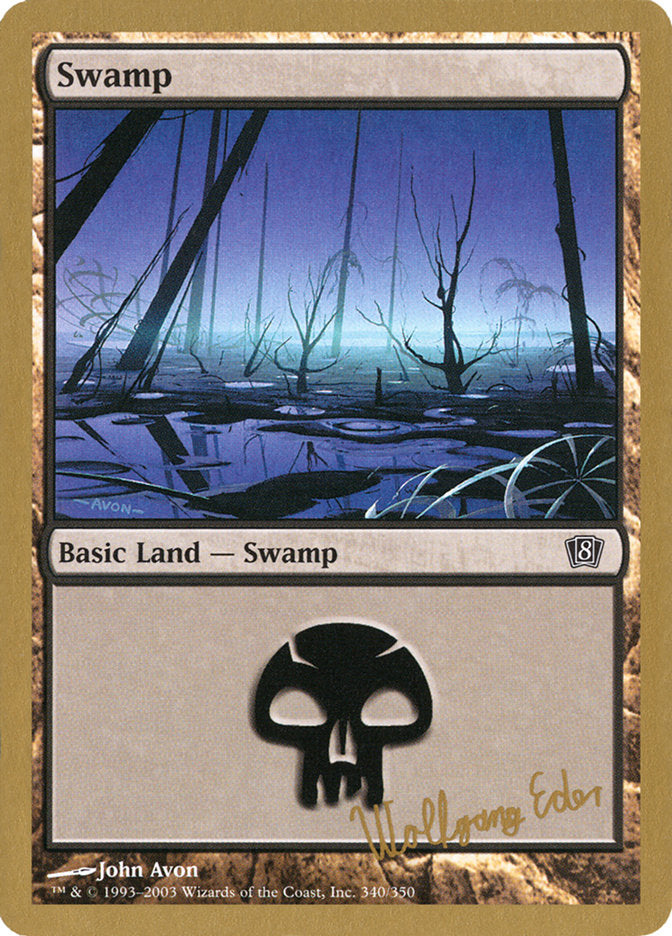 Swamp (we340) (Wolfgang Eder) [World Championship Decks 2003] | Magic Magpie