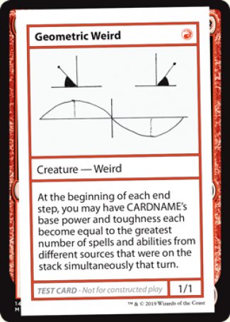 Geometric Weird (2021 Edition) [Mystery Booster Playtest Cards] | Magic Magpie