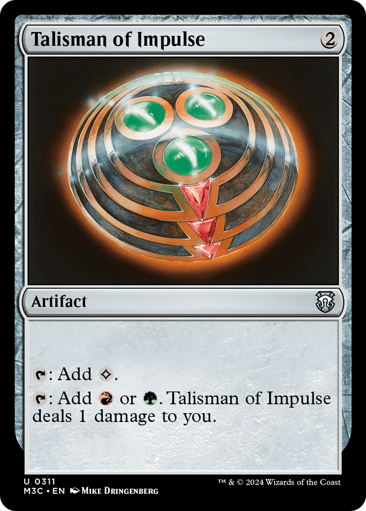 Talisman of Impulse (Ripple Foil) [Modern Horizons 3 Commander] | Magic Magpie