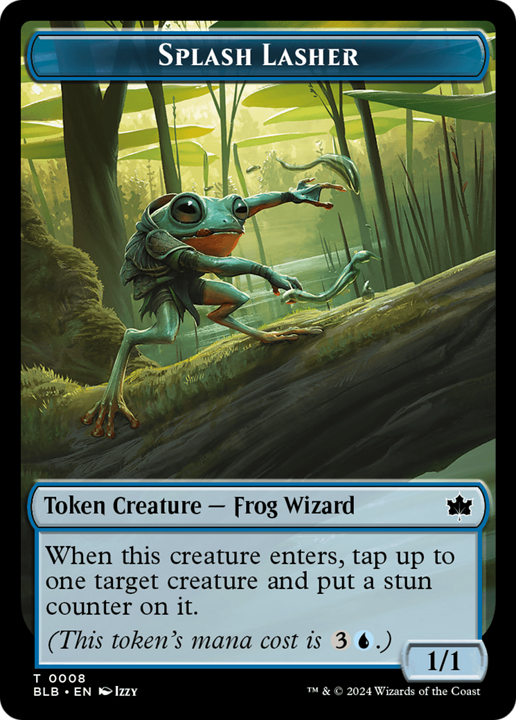 Splash Lasher Token [Bloomburrow Tokens] | Magic Magpie