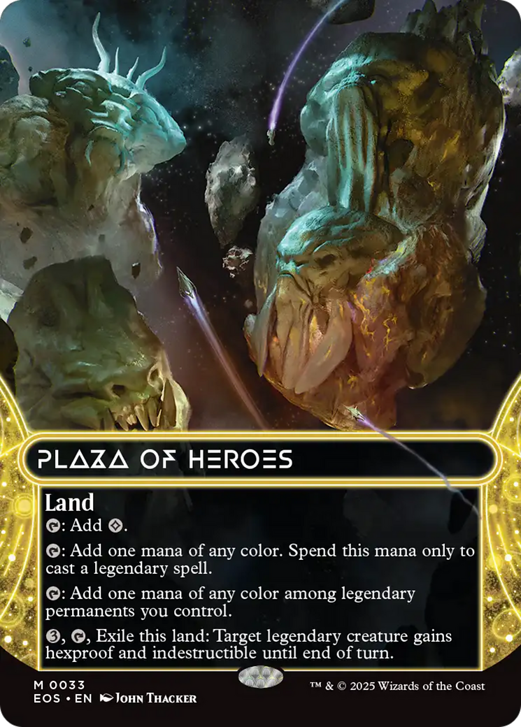 Plaza of Heroes (0033) (Borderless) [Edge of Eternities: Stellar Sights] | Magic Magpie