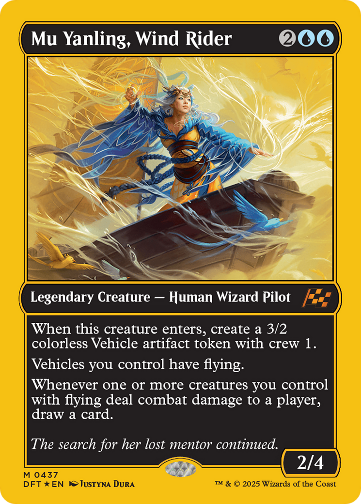 Mu Yanling, Wind Rider (First-Place Foil) [Aetherdrift] | Magic Magpie