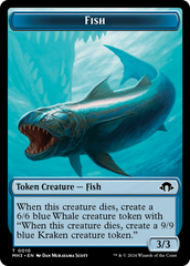 Eldrazi Spawn // Fish Double-Sided Token [Modern Horizons 3 Tokens] | Magic Magpie