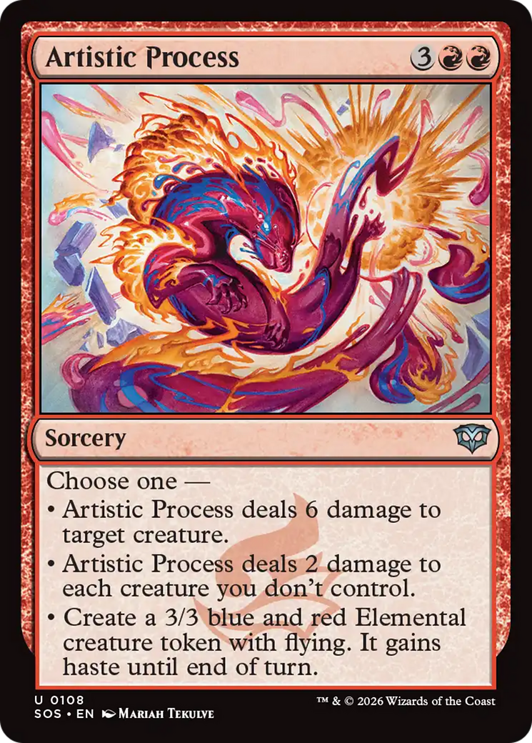 Artistic Process [Secrets of Strixhaven] | Magic Magpie