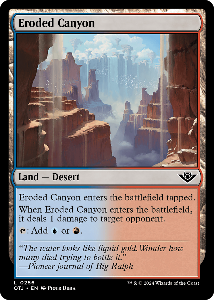 Eroded Canyon [Outlaws of Thunder Junction] | Magic Magpie