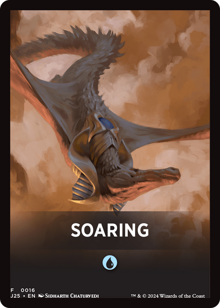 Soaring Theme Card [Foundations Jumpstart Front Cards] | Magic Magpie