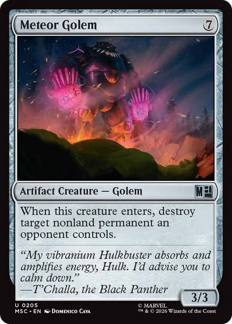 Meteor Golem (Surge Foil) [Marvel Super Heroes Commander] | Magic Magpie