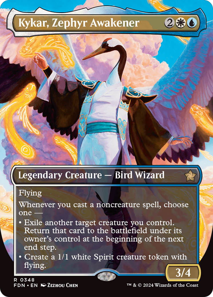 Kykar, Zephyr Awakener (Borderless) [Foundations] | Magic Magpie