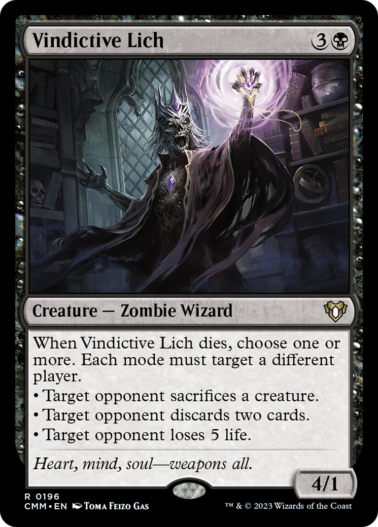 Vindictive Lich [Commander Masters] | Magic Magpie