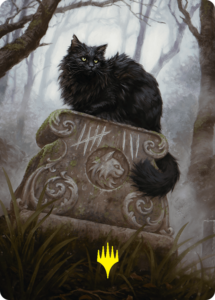 Nine-Lives Familiar 2 Art Card (36/54) (Gold-Stamped Planeswalker Symbol) [Foundations Art Series] | Magic Magpie