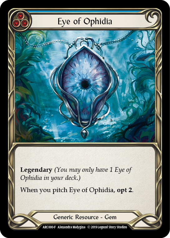Eye of Ophidia [ARC000-F] (Arcane Rising)  1st Edition Cold Foil | Magic Magpie