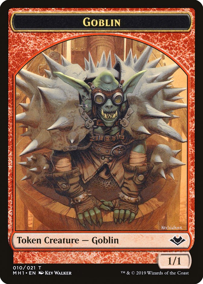 Goblin (010) // Golem (018) Double-Sided Token [Modern Horizons Tokens] | Magic Magpie