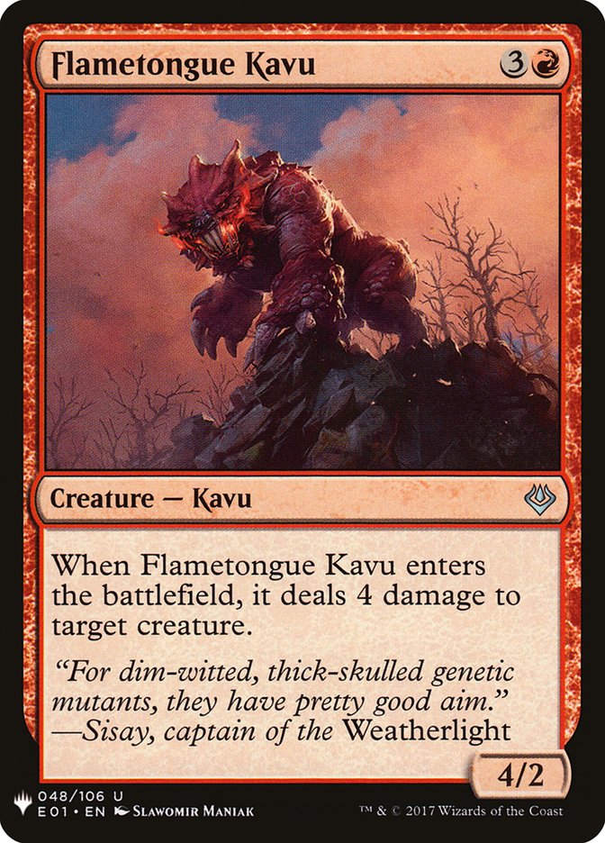 Flametongue Kavu [Mystery Booster] | Magic Magpie