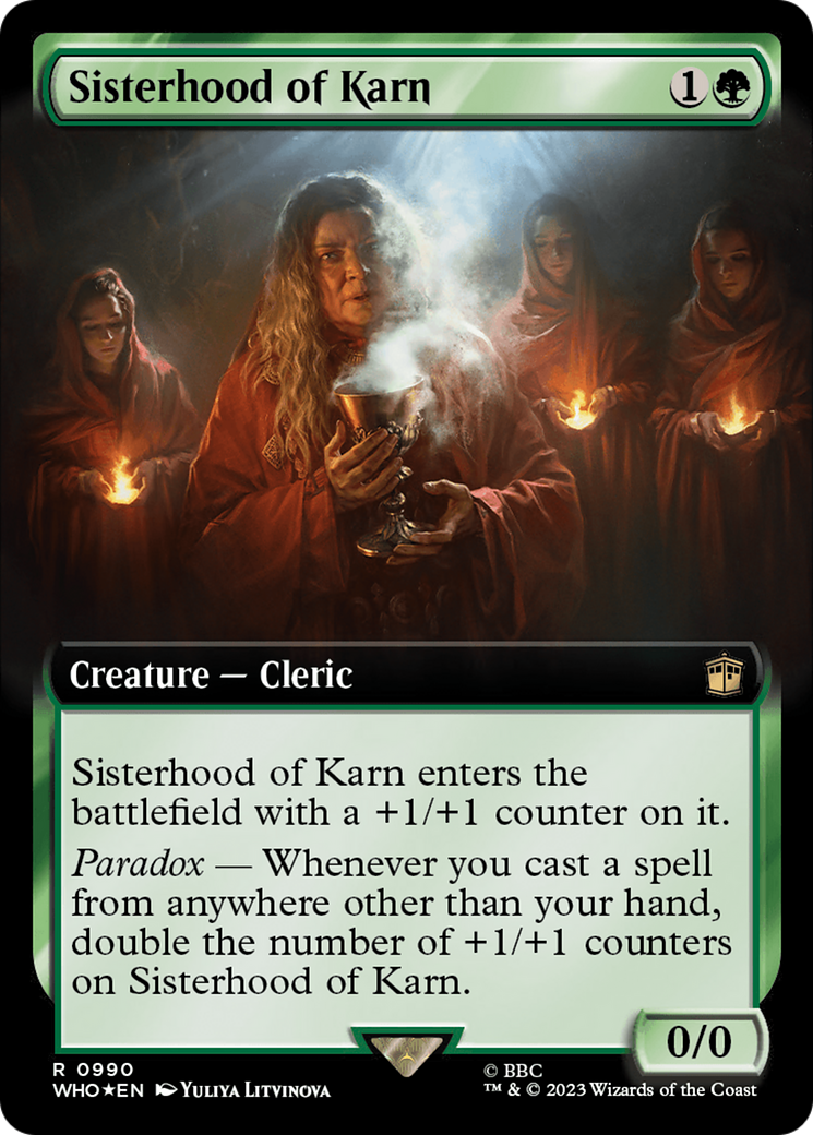 Sisterhood of Karn (Extended Art) (Surge Foil) [Doctor Who] | Magic Magpie