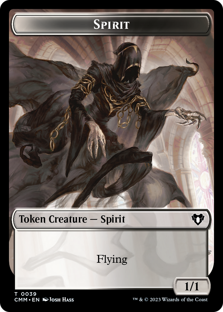 Spirit (0039) // Bird Illusion Double-Sided Token [Commander Masters Tokens] | Magic Magpie