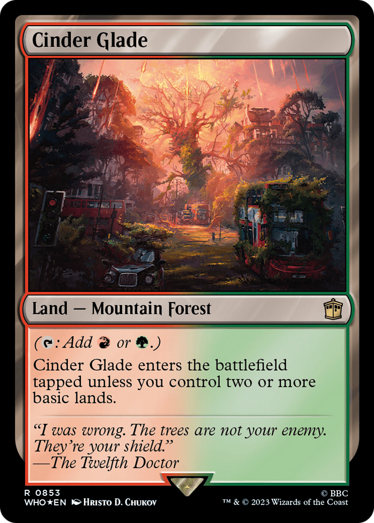Cinder Glade (Surge Foil) [Doctor Who] | Magic Magpie