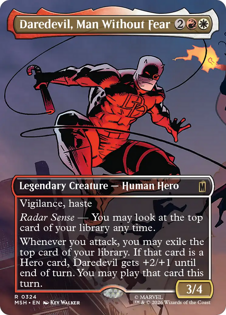 Daredevil, Man Without Fear (Borderless) (0324) [Marvel Super Heroes] | Magic Magpie