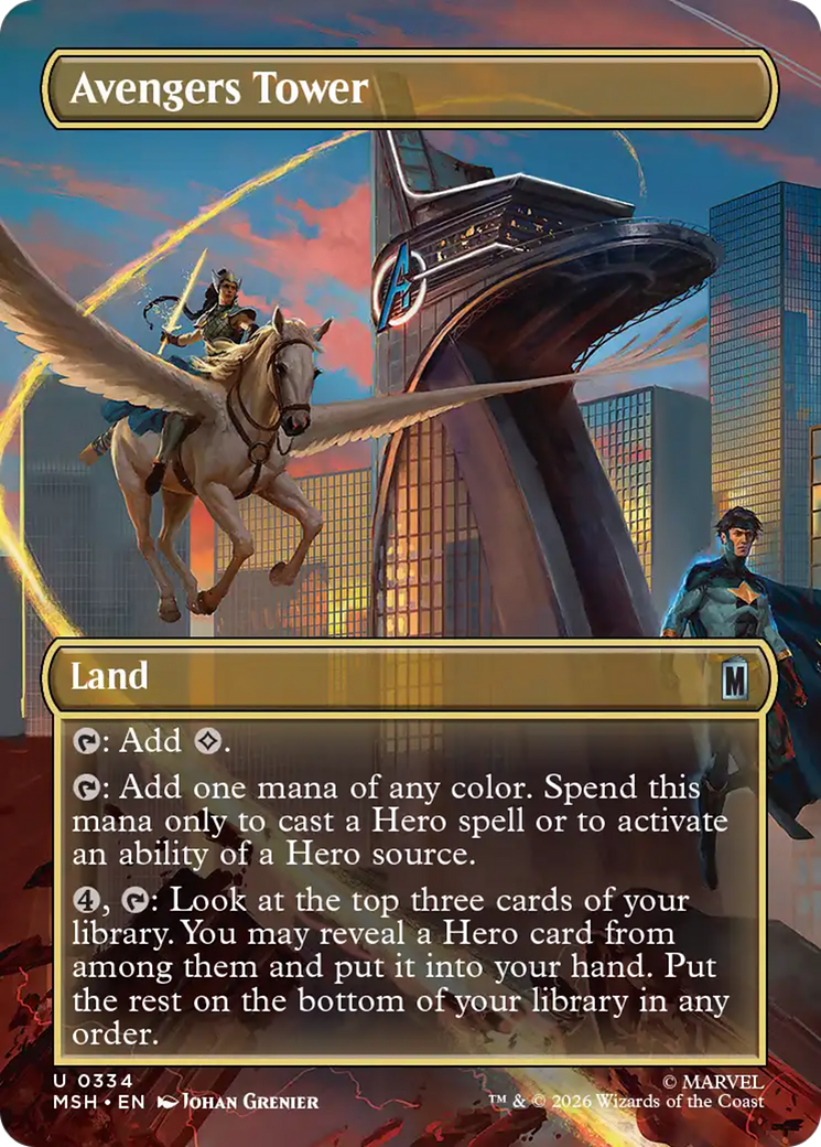 Avengers Tower (Borderless) [Marvel Super Heroes] | Magic Magpie