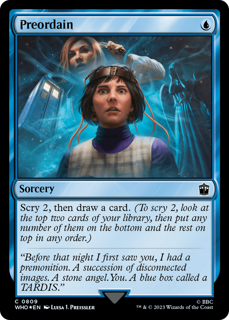 Preordain (Surge Foil) [Doctor Who] | Magic Magpie