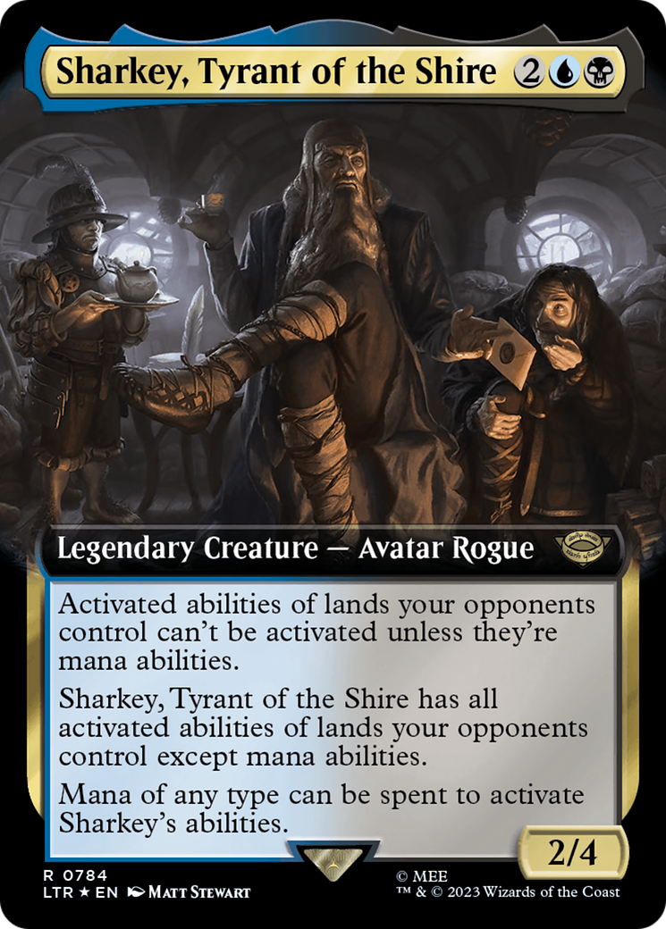 Sharkey, Tyrant of the Shire (Extended Art) (Surge Foil) [The Lord of the Rings: Tales of Middle-Earth] | Magic Magpie