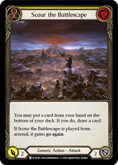 Scour the Battlescape (Yellow) [U-WTR195] (Welcome to Rathe Unlimited)  Unlimited Rainbow Foil | Magic Magpie