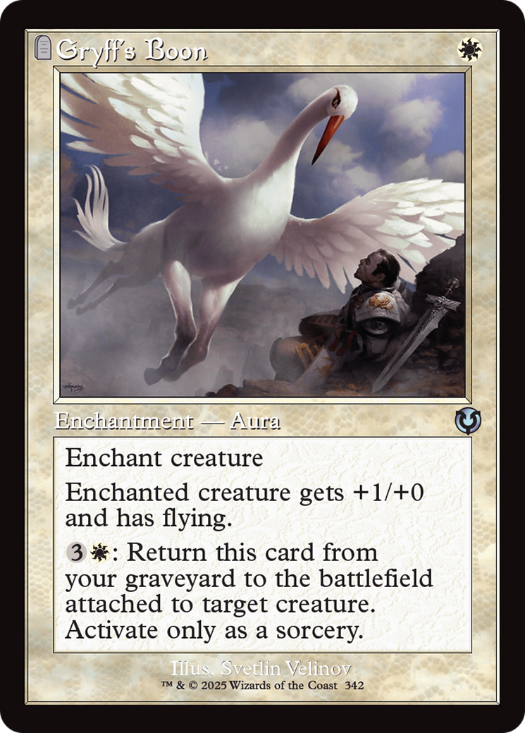 Gryff's Boon (Retro Frame) [Innistrad Remastered] | Magic Magpie