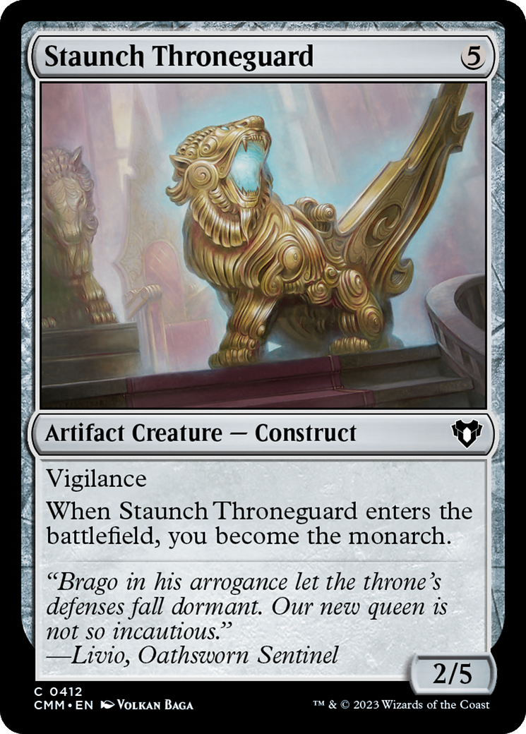 Staunch Throneguard [Commander Masters] | Magic Magpie