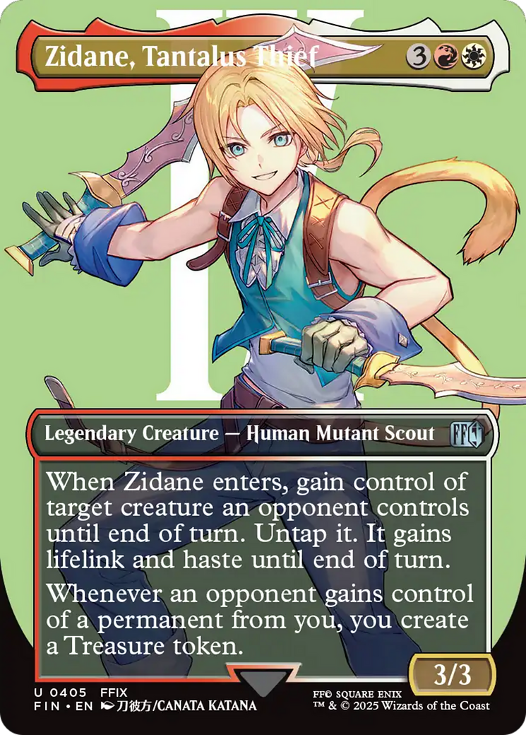 Zidane, Tantalus Thief (Borderless) [FINAL FANTASY] | Magic Magpie