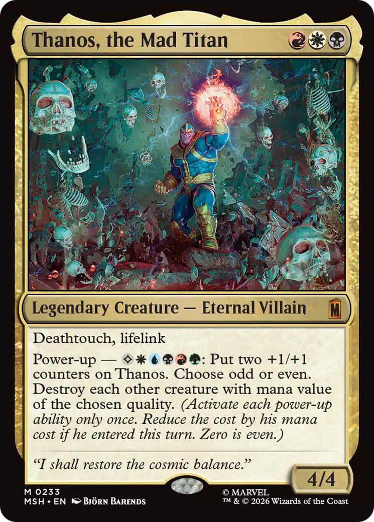 Thanos, the Mad Titan [Marvel Super Heroes] | Magic Magpie