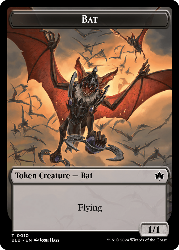 Bat // Intrepid Rabbit Double-Sided Token [Bloomburrow Tokens] | Magic Magpie