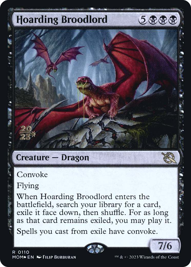 Hoarding Broodlord [March of the Machine Prerelease Promos] | Magic Magpie