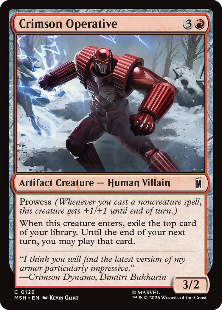 Crimson Operative [Marvel Super Heroes] | Magic Magpie