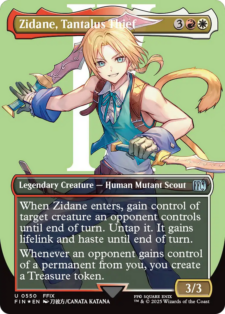 Zidane, Tantalus Thief (Borderless) (Surge Foil) [FINAL FANTASY] | Magic Magpie