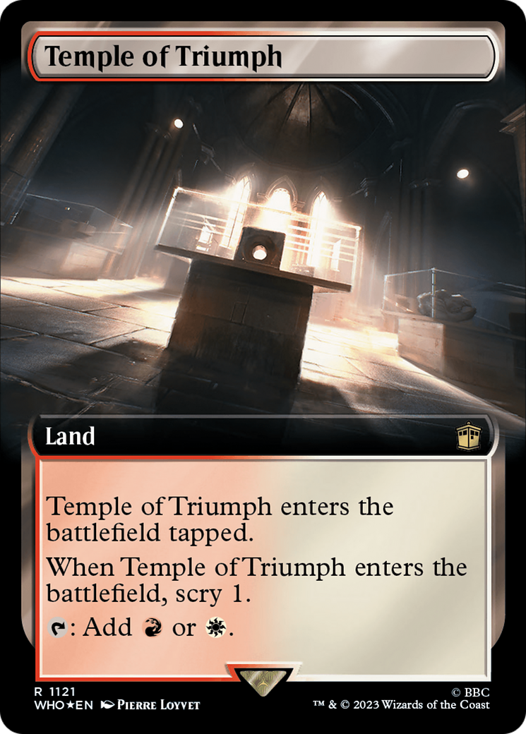 Temple of Triumph (Extended Art) (Surge Foil) [Doctor Who] | Magic Magpie